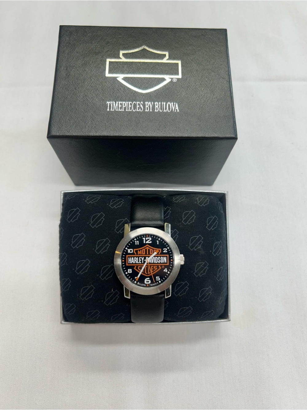 Bulova Harley-Davidson Men’s Watch 76A04 - New with Tags Full Box Set Booklet